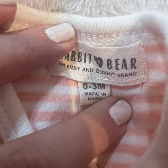 Rabbit Bear an Emily and Oliver Brand 3 Piece Set - RN# 72409 NWT - Picture 4 of 9